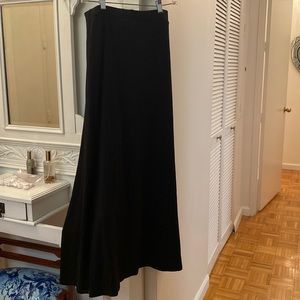 New with tags. Black cotton long culottes pants. Looks like a long cotton skirt